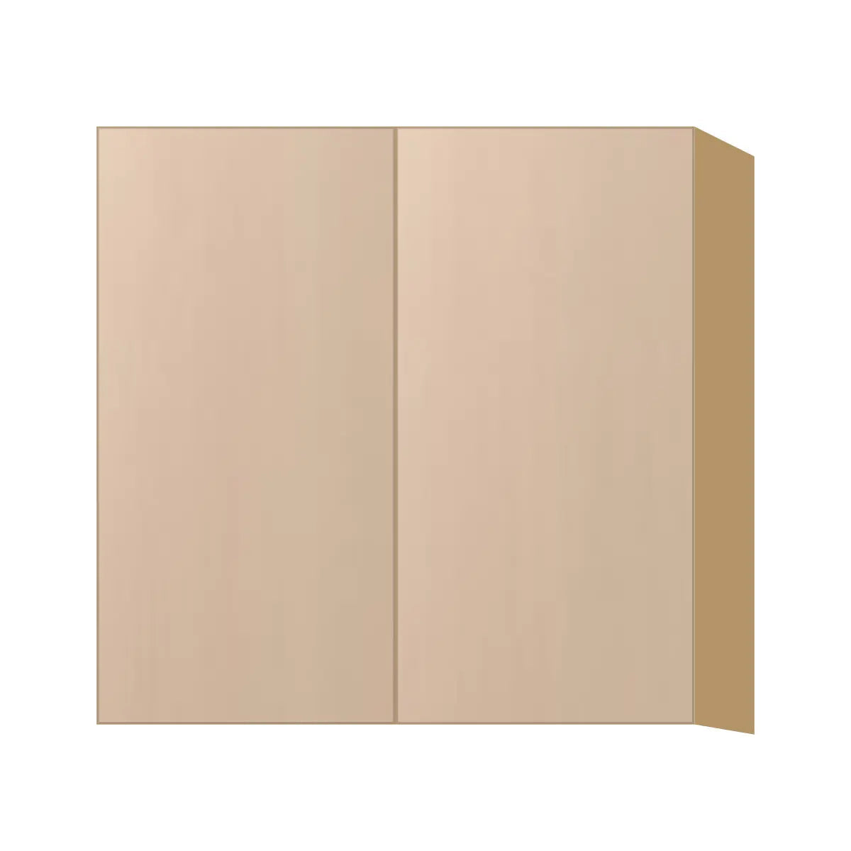 Contemporary 30" tall wall double door cabinet, Maine Oak door, P-Box (Prestige)