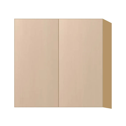 Contemporary 30" tall wall double door cabinet, Maine Oak door, P-Box (Prestige)