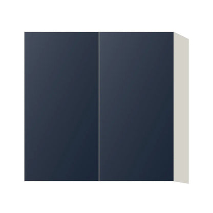 Contemporary 30" tall wall double door cabinet, Matte Blue door, L-Box (Luxury)