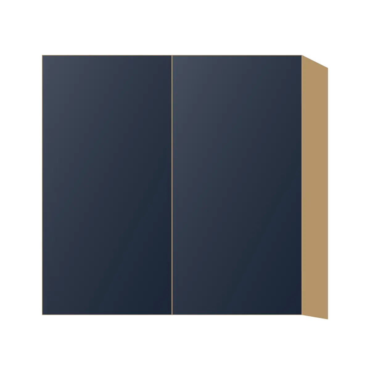 Contemporary 30" tall wall double door cabinet, Matte Blue door, P-Box (Prestige)