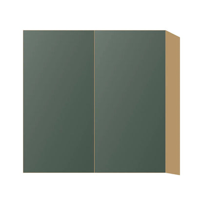 Contemporary 30" tall wall double door cabinet, Matte Olive Green door, P-Box (Prestige)