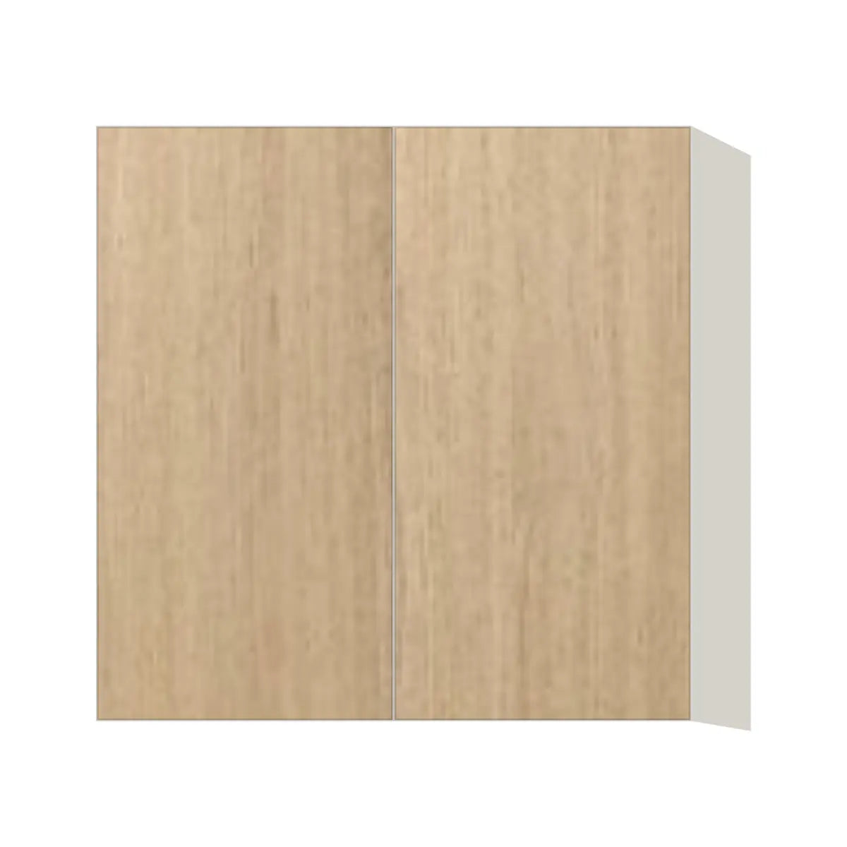 Contemporary 30" tall wall double door cabinet, Modern Oak door, L-Box (Luxury)