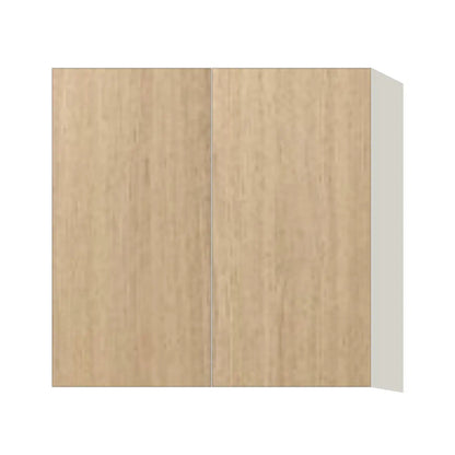 Contemporary 30" tall wall double door cabinet, Modern Oak door, L-Box (Luxury)