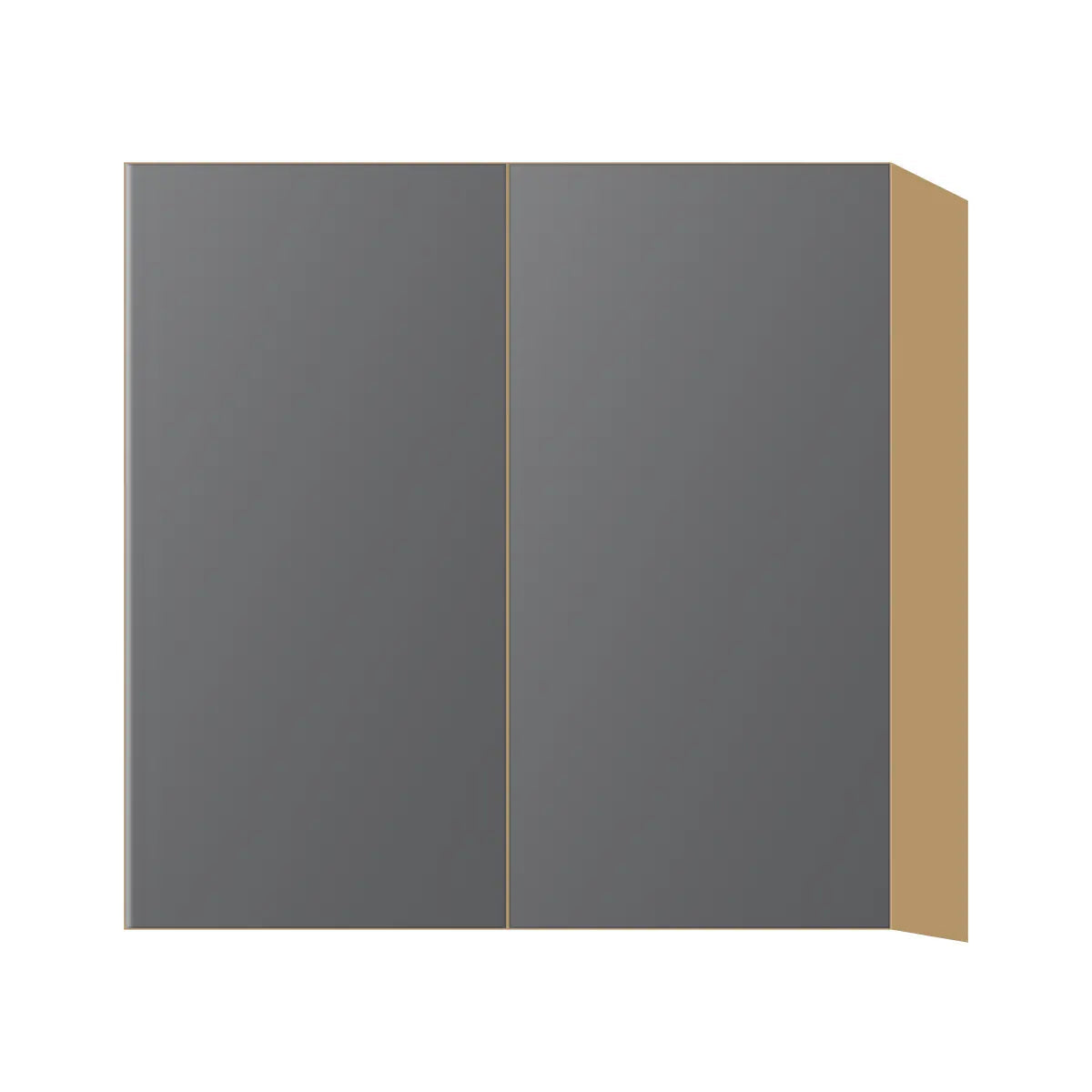Contemporary 30" tall wall double door cabinet, Prime Matte Grey door, P-Box (Prestige)