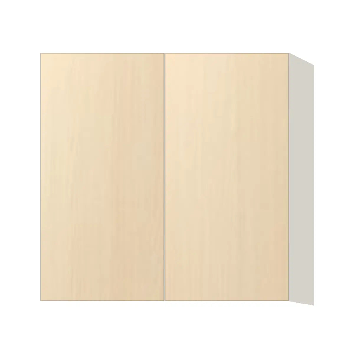 Contemporary 30" tall wall double door cabinet, Riva Oak door, L-Box (Luxury)