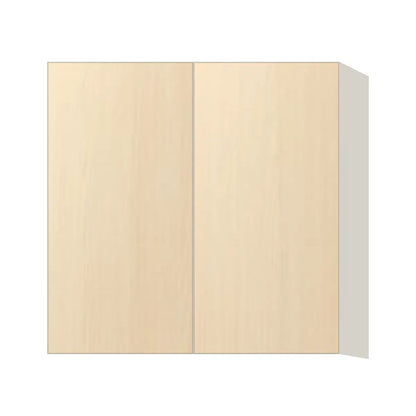 Contemporary 30" tall wall double door cabinet, Riva Oak door, L-Box (Luxury)