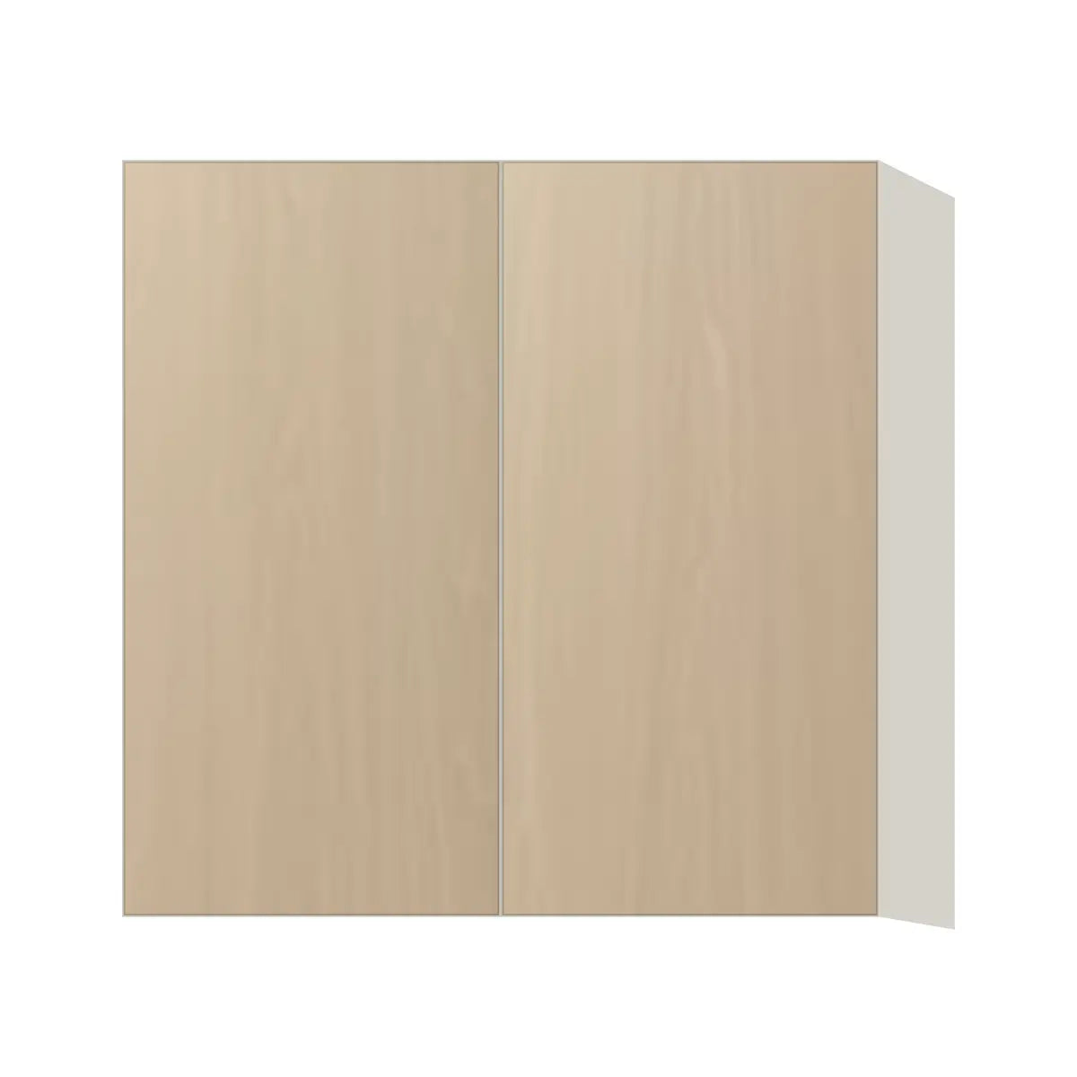 Contemporary 30" tall wall double door cabinet, Swiss Walnut door, L-Box (Luxury)