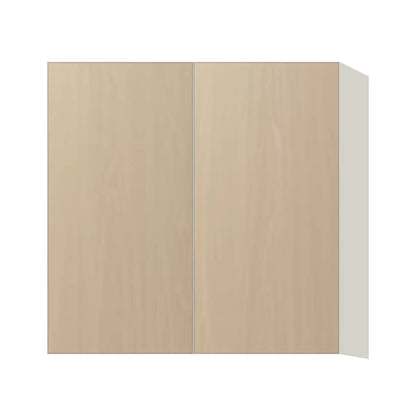 Contemporary 30" tall wall double door cabinet, Swiss Walnut door, L-Box (Luxury)