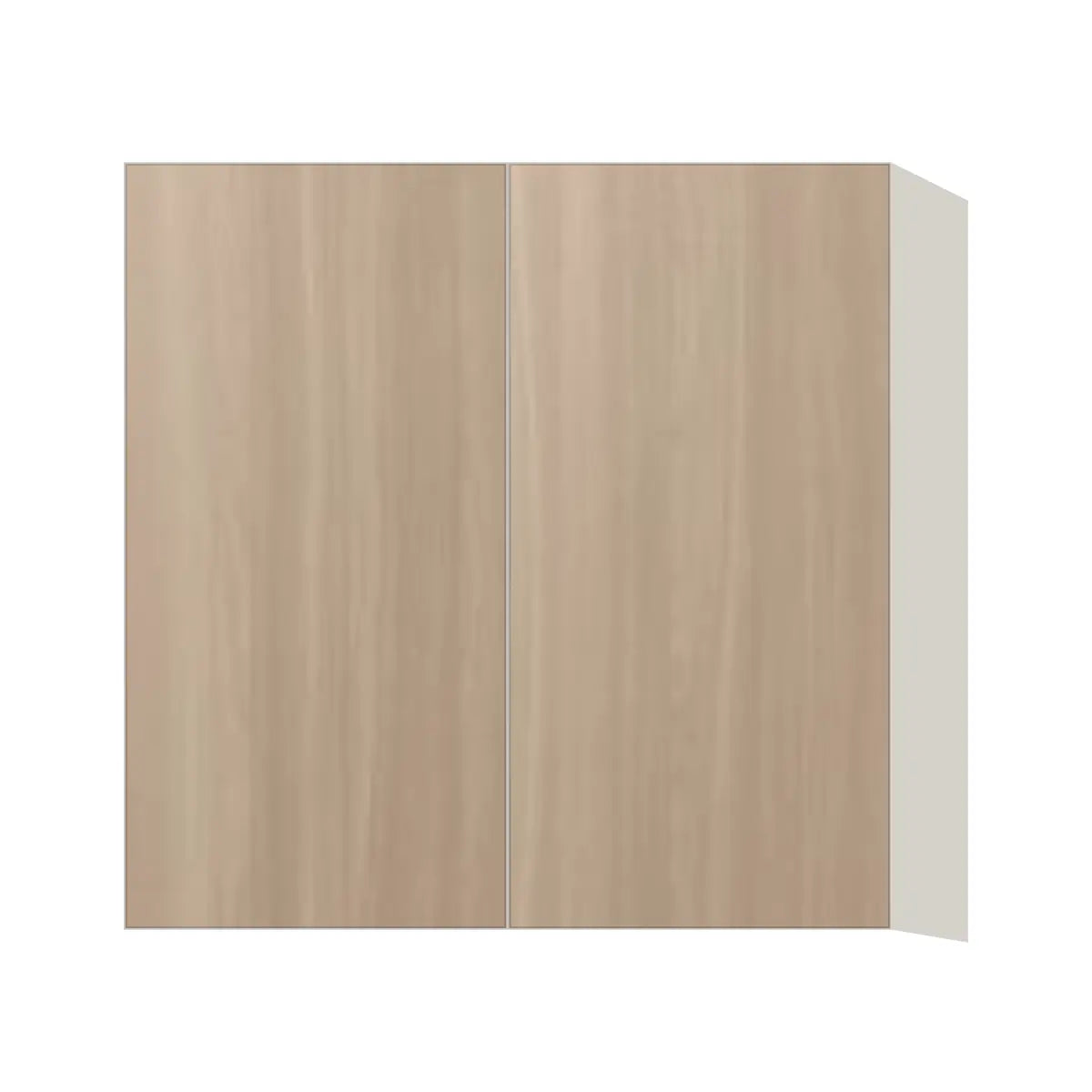 Contemporary 30" tall wall double door cabinet, Vanilla Oak door, L-Box (Luxury)
