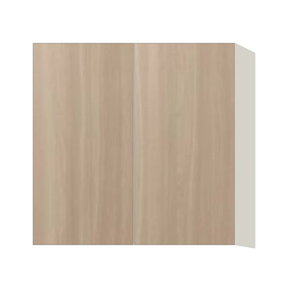 Contemporary 30" tall wall double door cabinet, Vanilla Oak door, L-Box (Luxury)
