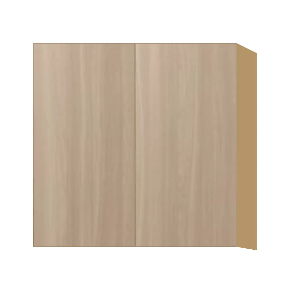 Contemporary 30" tall wall double door cabinet, Vanilla Oak door, P-Box (Prestige)
