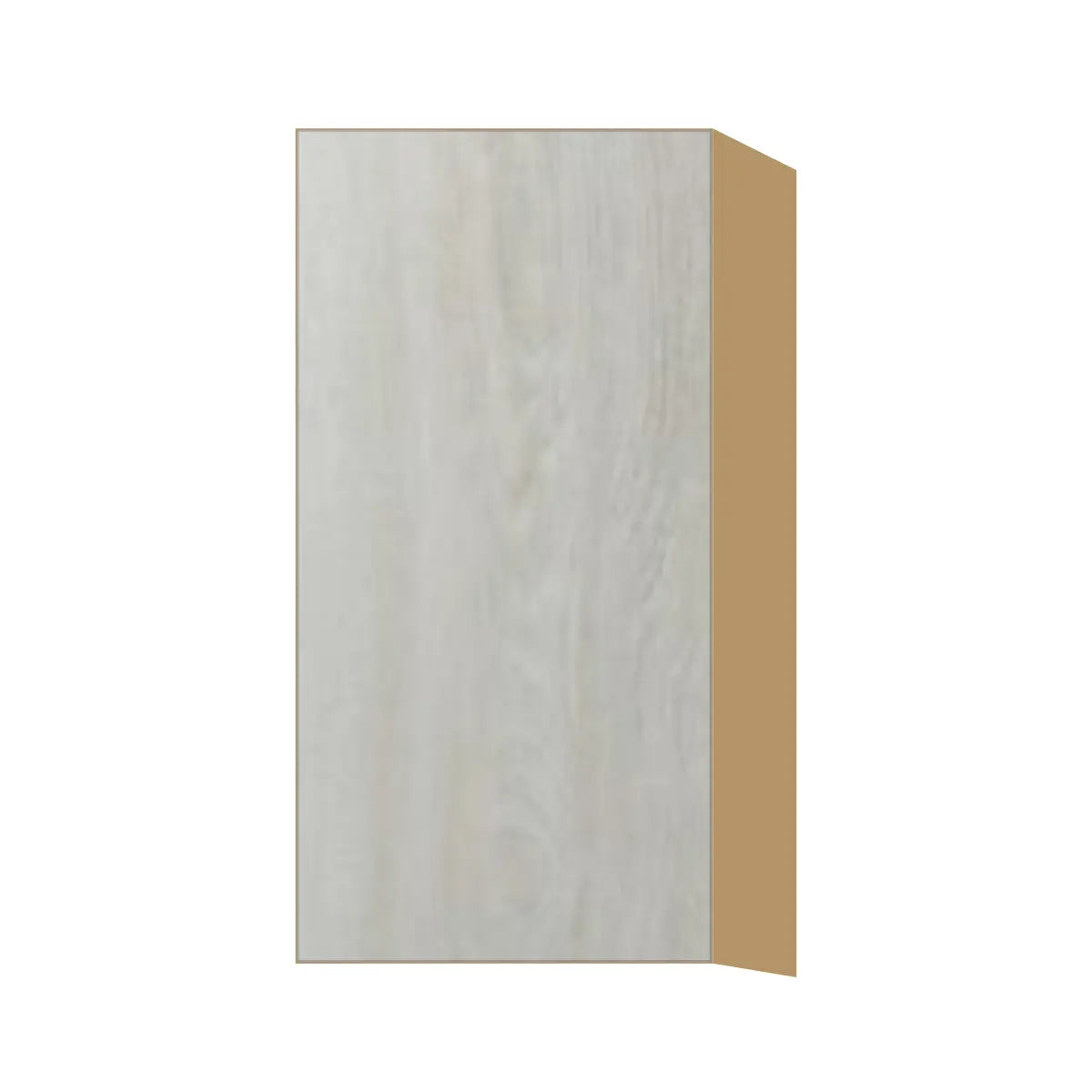 Contemporary 30" tall wall single door cabinet, Artisan White Oak door, P-Box (Prestige)