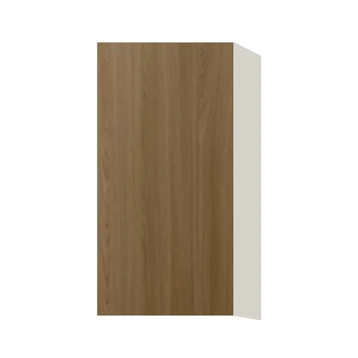 Contemporary 30" tall wall single door cabinet, Barcelona Dark Oak door, L-Box (Luxury)