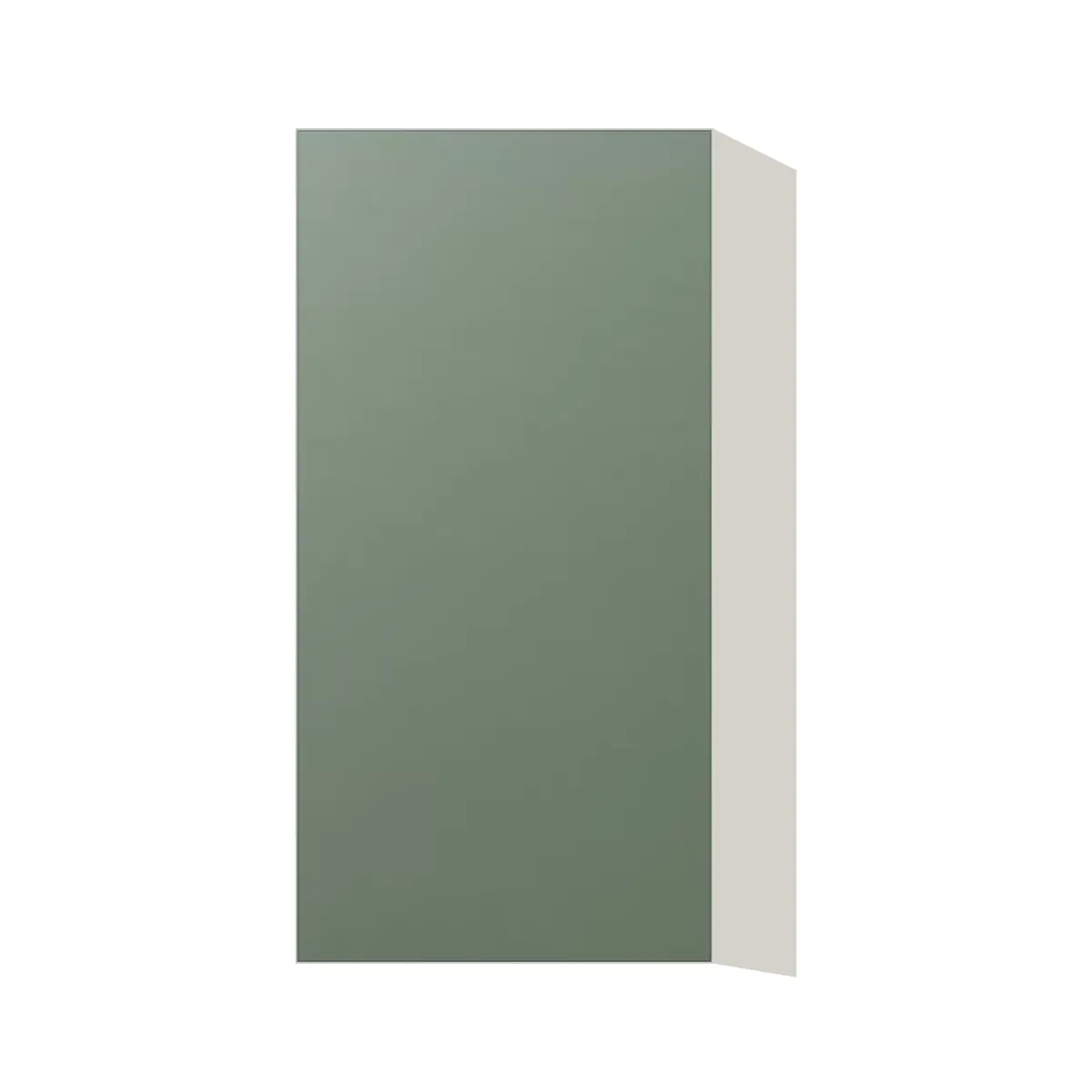 Contemporary 30" tall wall single door cabinet, Bean Paste Green door, L-Box (Luxury)