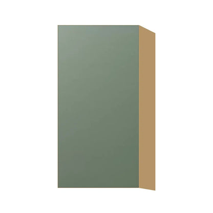 Contemporary 30" tall wall single door cabinet, Bean Paste Green door, P-Box (Prestige)