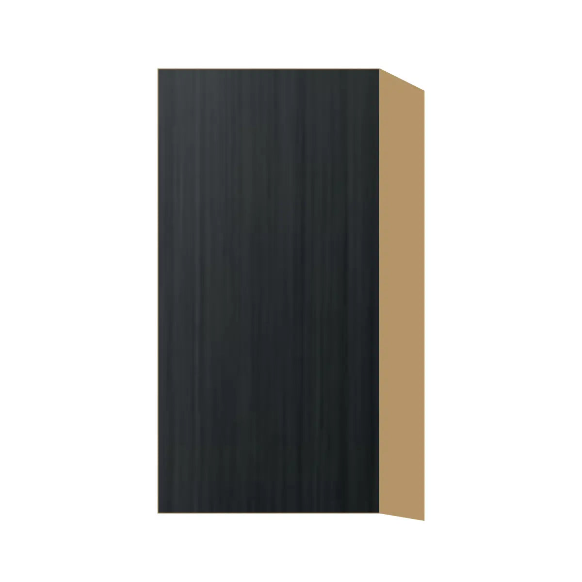 Contemporary 30" tall wall single door cabinet, Black Grain door, P-Box (Prestige)
