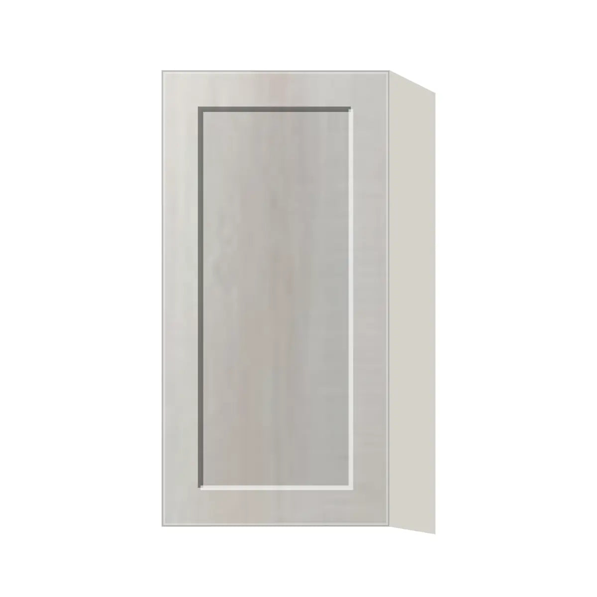 Contemporary 30" tall wall single door cabinet, Genesis Sliced Oak door, L-Box (Luxury)