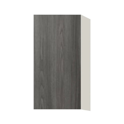 Contemporary 30" tall wall single door cabinet, Indian Light Walnut door, L-Box (Luxury)