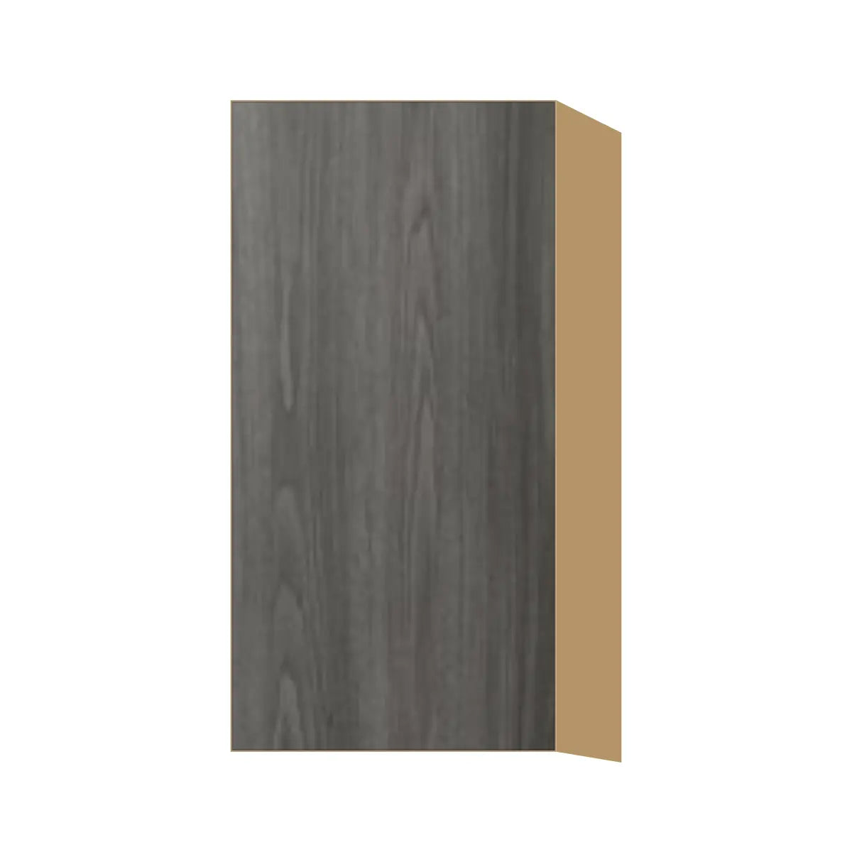 Contemporary 30" tall wall single door cabinet, Indian Light Walnut door, P-Box (Prestige)