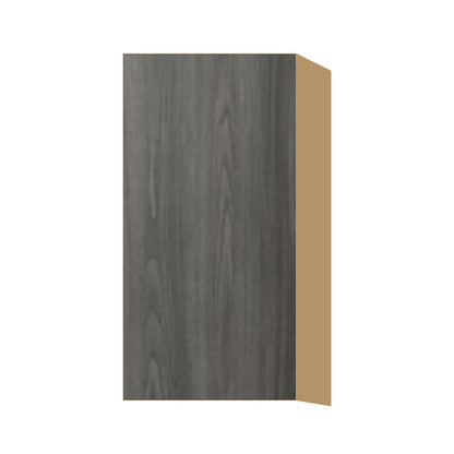 Contemporary 30" tall wall single door cabinet, Indian Light Walnut door, P-Box (Prestige)