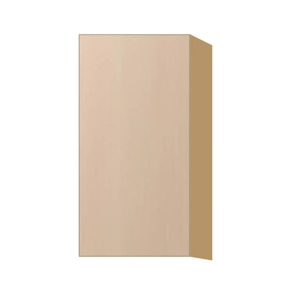 Contemporary 30" tall wall single door cabinet, Maine Oak door, P-Box (Prestige)