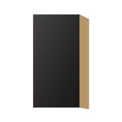 Contemporary 30" tall wall single door cabinet, Matte Black door, P-Box (Prestige)