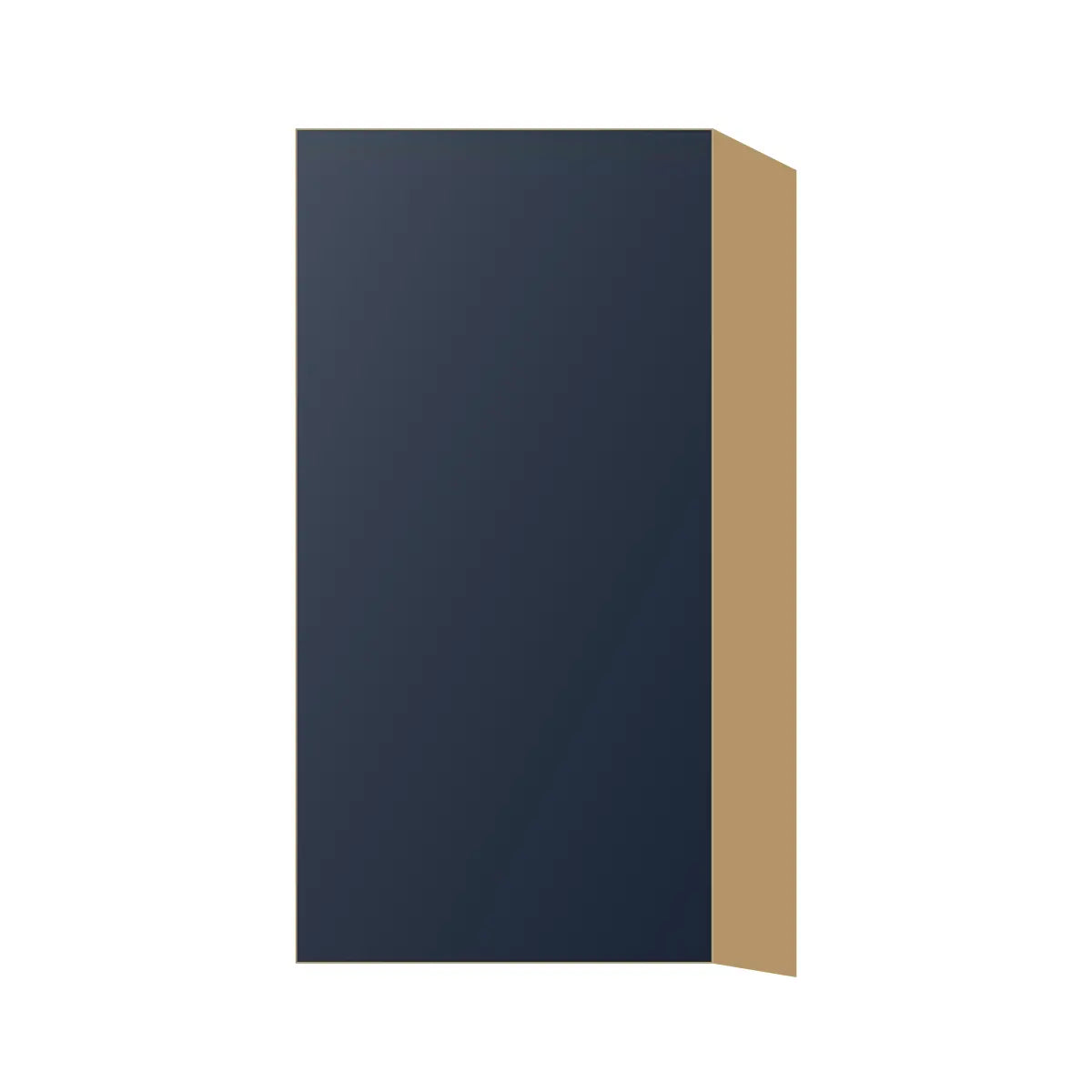 Contemporary 30" tall wall single door cabinet, Matte Blue door, P-Box (Prestige)