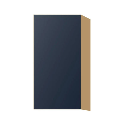 Contemporary 30" tall wall single door cabinet, Matte Blue door, P-Box (Prestige)
