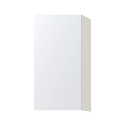 Contemporary 30" tall wall single door cabinet, Matte White door, L-Box (Luxury)