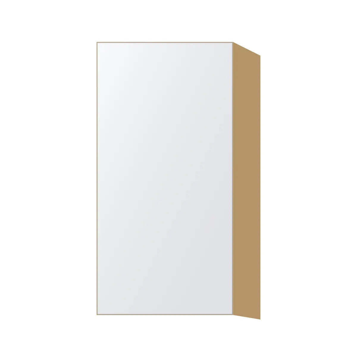 Contemporary 30" tall wall single door cabinet, Matte White door, P-Box (Prestige)
