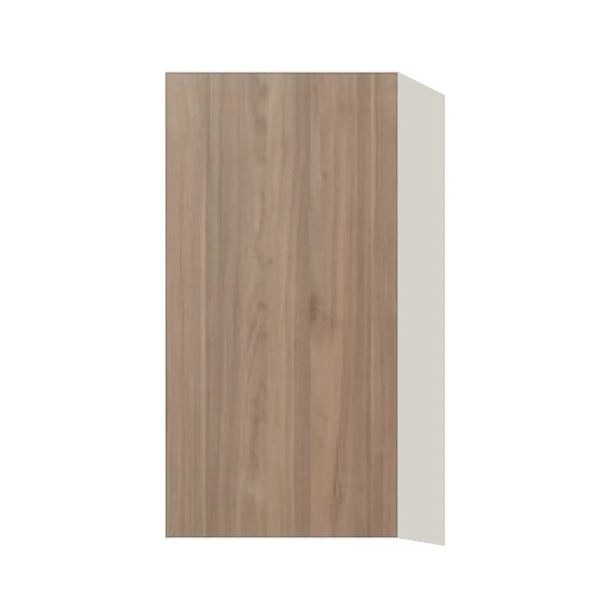 Contemporary 30" tall wall single door cabinet, Moonnut door, L-Box (Luxury)