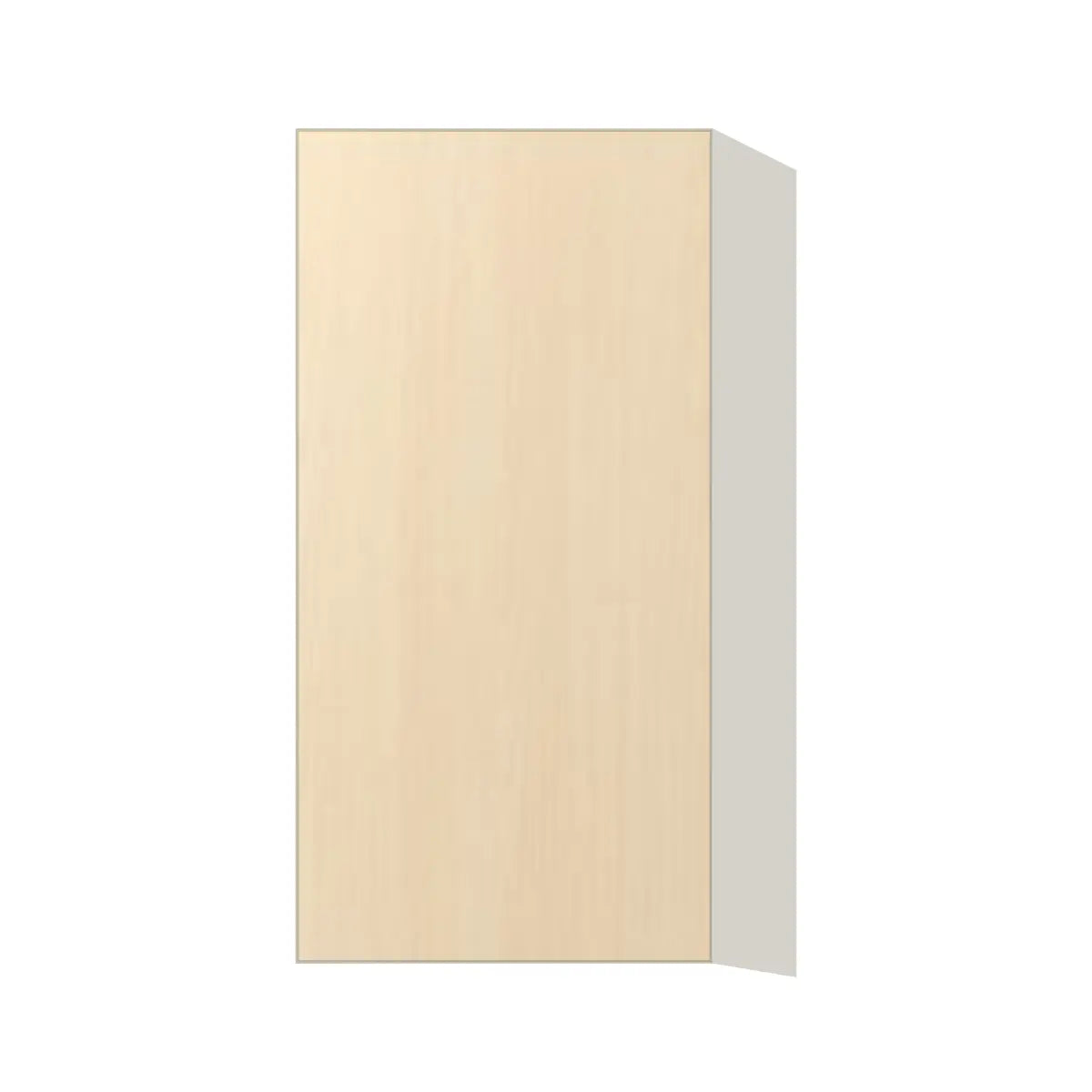 Contemporary 30" tall wall single door cabinet, Riva Oak door, L-Box (Luxury)