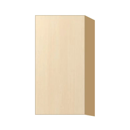 Contemporary 30" tall wall single door cabinet, Riva Oak door, P-Box (Prestige)
