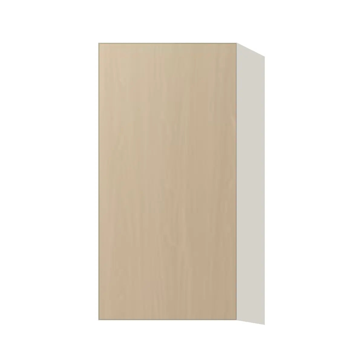Contemporary 30" tall wall single door cabinet, Swiss Walnut door, L-Box (Luxury)