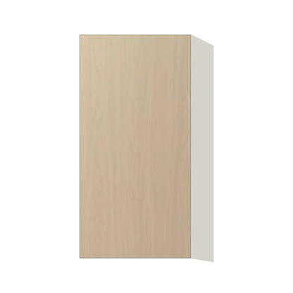 Contemporary 30" tall wall single door cabinet, Swiss Walnut door, L-Box (Luxury)