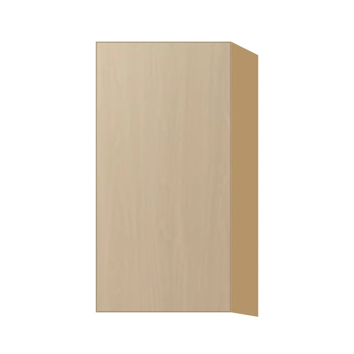 Contemporary 30" tall wall single door cabinet, Swiss Walnut door, P-Box (Prestige)