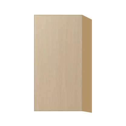 Contemporary 30" tall wall single door cabinet, Swiss Walnut door, P-Box (Prestige)