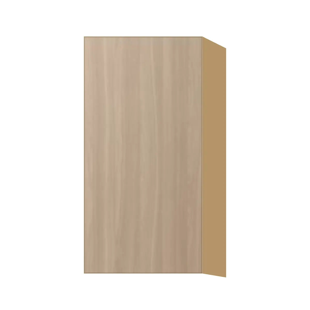 Contemporary 30" tall wall single door cabinet, Vanilla Oak door, P-Box (Prestige)