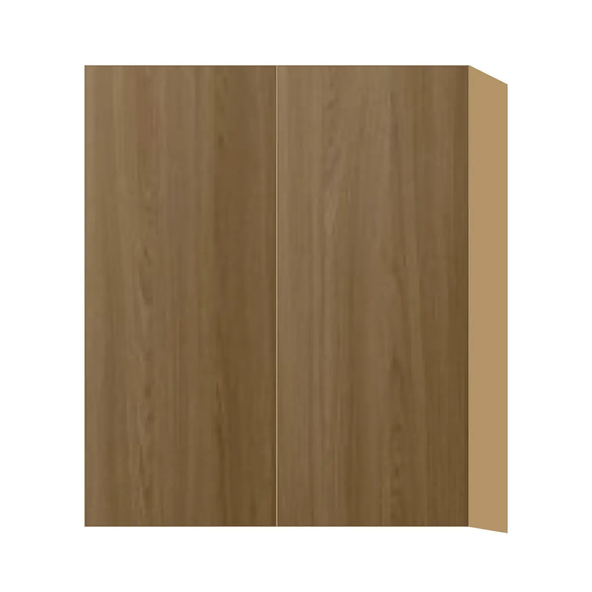 Contemporary 36" tall wall double door cabinet, Barcelona Dark Oak door, P-Box (Prestige)