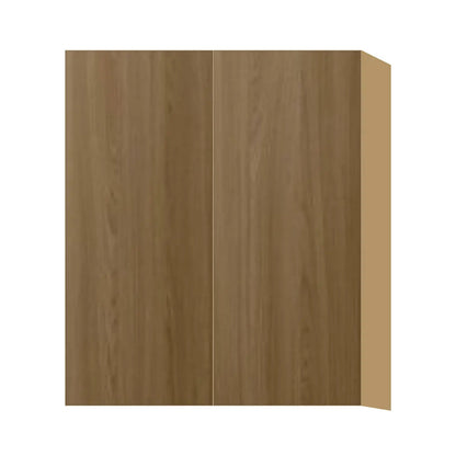 Contemporary 36" tall wall double door cabinet, Barcelona Dark Oak door, P-Box (Prestige)