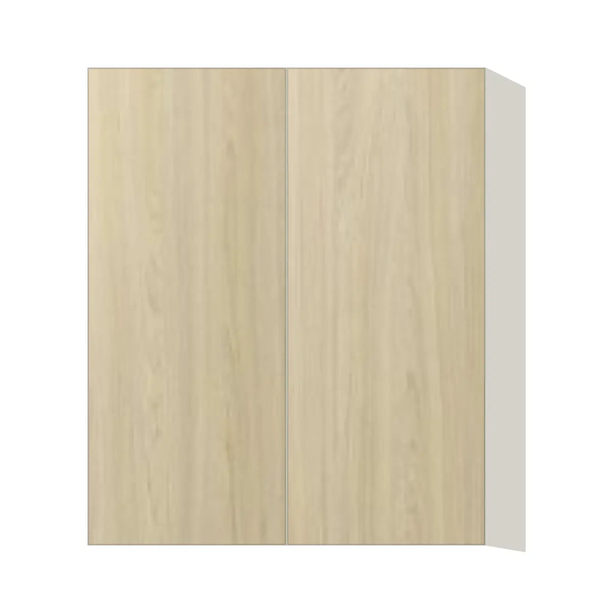Contemporary 36" tall wall double door cabinet, Barcelona Light Oak door, L-Box (Luxury)