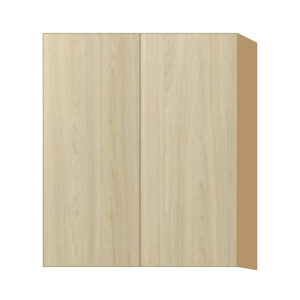 Contemporary 36" tall wall double door cabinet, Barcelona Light Oak door, P-Box (Prestige)