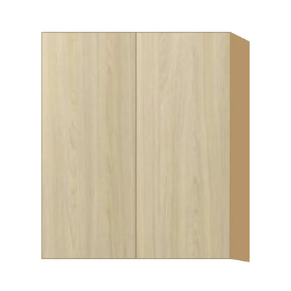 Contemporary 36" tall wall double door cabinet, Barcelona Light Oak door, P-Box (Prestige)