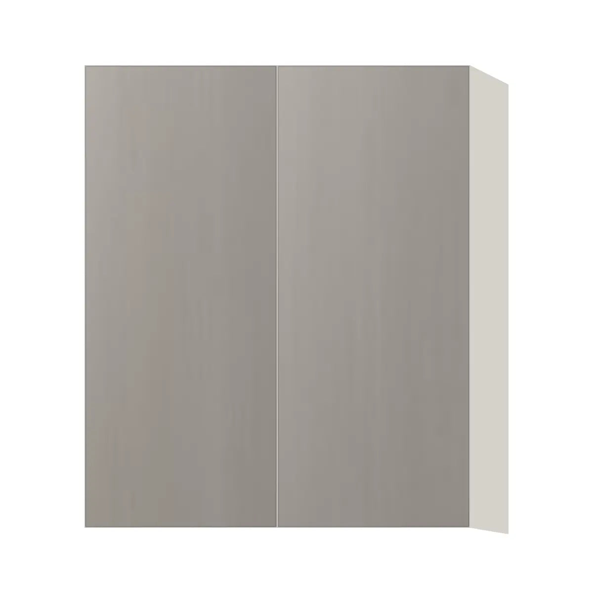 Contemporary 36" tall wall double door cabinet, Fog Oak door, L-Box (Luxury)