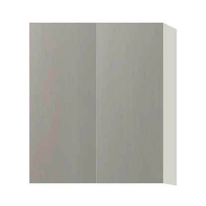 Contemporary 36" tall wall double door cabinet, Fog Oak door, L-Box (Luxury)