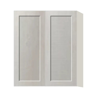 Contemporary 36" tall wall double door cabinet, Genesis Sliced Oak door, L-Box (Luxury)
