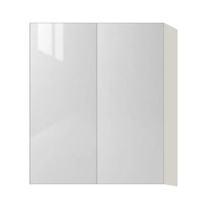 Contemporary 36" tall wall double door cabinet, Glossy White door, L-Box (Luxury)