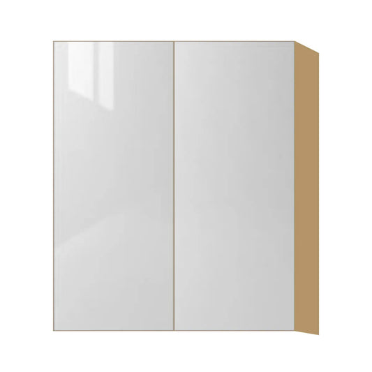 Contemporary 36" tall wall double door cabinet, Glossy White door, P-Box (Prestige)
