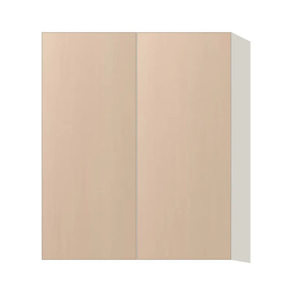 Contemporary 36" tall wall double door cabinet, Maine Oak door, L-Box (Luxury)