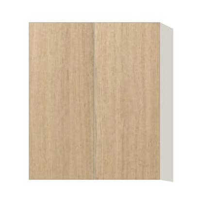 Contemporary 36" tall wall double door cabinet, Modern Oak door, L-Box (Luxury)